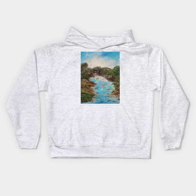 Dancing Stream Kids Hoodie by In A Given Moment 